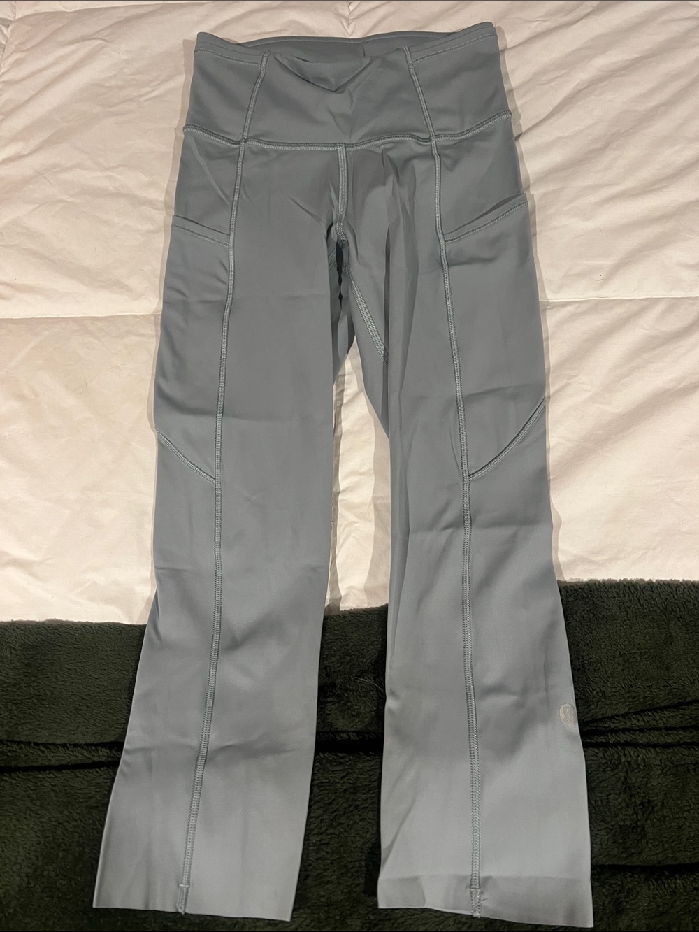 lululemon athletica Light Gray Women's Leggings with Side Pockets